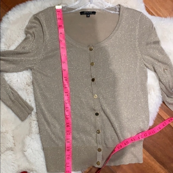 RENUAR gold 3/4 sleeve cardigan - Picture 6 of 6